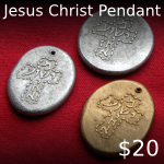 Jesus Christ Cross Polymer Pendant