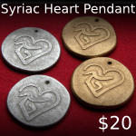 Syriac Heart Polymer Pendant